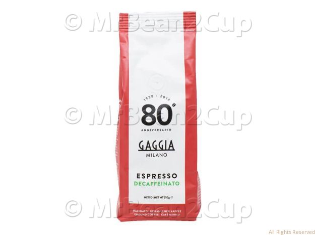 Picture of Gaggia Decaffienated Ground Coffee Beans 250g Bag NEW BLEND