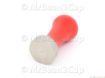 Picture of Stainless Steel Tamper Base with Red Wooden Handle (complete) 41 mm