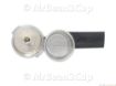 Picture of Chromed/Black Filterholder with 2 cup Pressurized basket with Double Spout