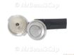 Picture of Chromed/Black Filterholder with 1 cup Pressurized basket and Single Spout